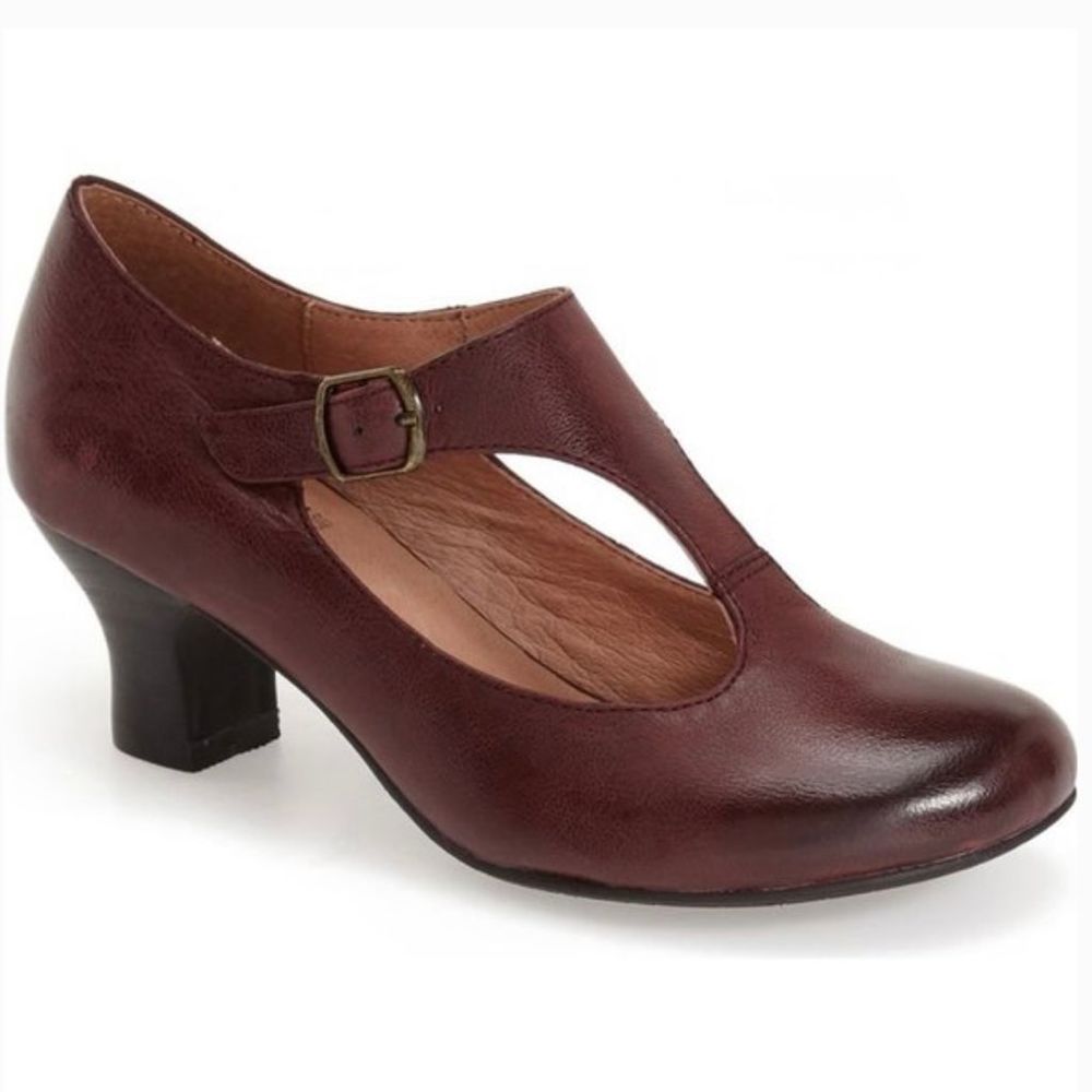 MIZ MOOZ Trina T-Strap Black Mary Jane Vintage Style Pumps